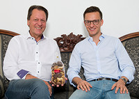 Alwin Scholze III und Sohn Julian im Jahr 2018.